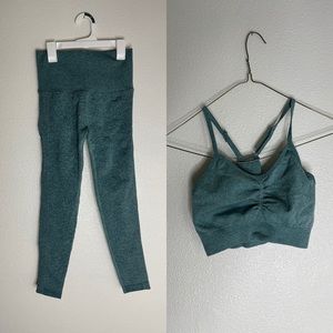 Never worn teal workout set